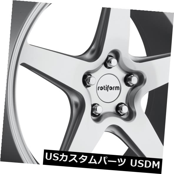 海外輸入ホイール 19x9.5 Rotiform R147 Wgr 5x112 ET35シルバーリム（4個セット） 19x9.5 Rotiform R147 Wgr 5x112 ET35 Silver Rims (Set of 4) 【並行輸入品】
