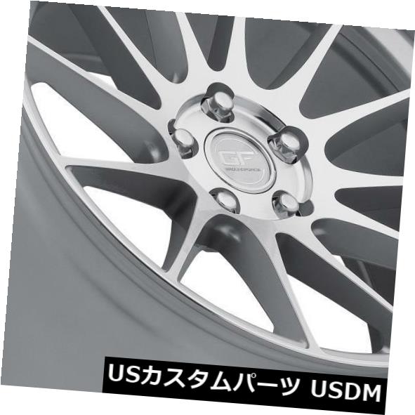 海外輸入ホイール Ground Force GF6 19x8.5 / 19x9.5 5x120.7シルバーホイール（4個セット） Ground Force GF6 19x8.5/19x9.5 5x120.7 Silver Wheels (set of 4) 【並行輸入品】