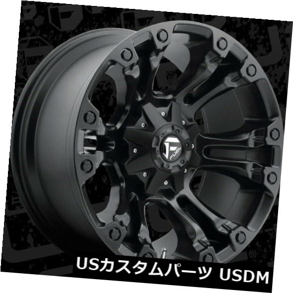 海外輸入ホイール 22x10燃料D560蒸気8x170 ET10マットブラックリム（4個セット） 22x10 Fuel D560 Vapor 8x170 ET10 Matte Black Rims (Set of 4) 【並行輸入品】