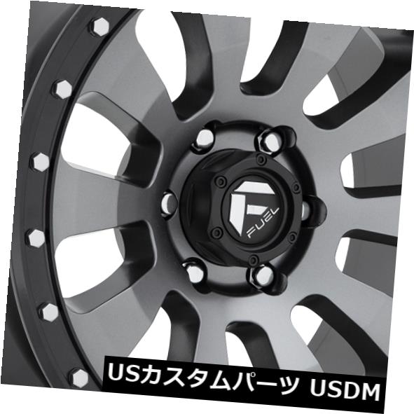 海外輸入ホイール 20x9燃料D648戦術6x139.7 ET20無煙炭リム（4個セット） 20x9 Fuel D648 Tactic 6x139.7 ET20 Anthracite Rims (Set of 4) 【並行輸入品】
