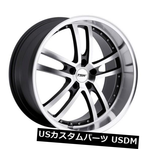 海外輸入ホイール 19x8 TSW Cadwell 5x112リム+32ミラーカットフェイスホイール（4個セット） 19x8 TSW Cadwell 5x112 Rims +32 Mirror Cut Face Wheels (Set of 4) 【並行輸入品】