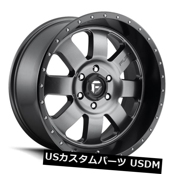 海外輸入ホイール 20x9燃料D628バハ6x139.7 ET20無煙炭リム（4個セット） 20x9 Fuel D628 Baja 6x139.7 ET20 Anthracite Rims (Set of 4) 【並行輸入品】