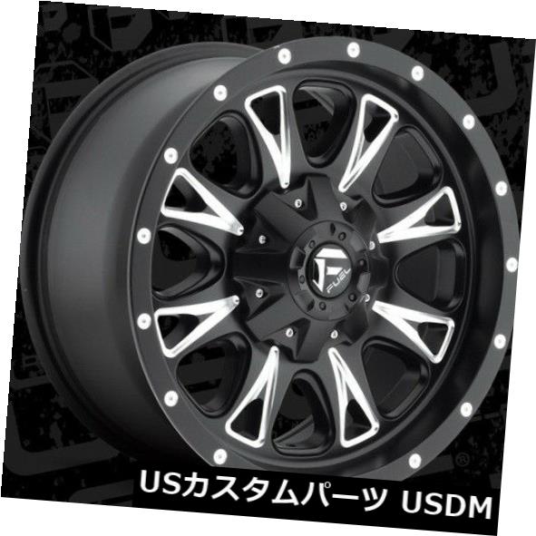 海外輸入ホイール フューエルスロットルD513 18x9 6x135 / 6x5.5 ET20ブラックリム（4個セット） Fuel Throttle D513 18x9 6x135/6x5.5 ET20 Black Rims (Set of 4) 【並行輸入品】