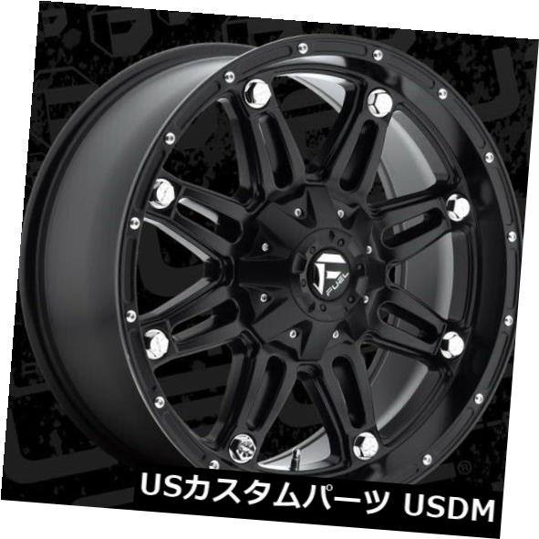 海外輸入ホイール 20x9燃料D531人質6x120 / 6x139.7 ET19マットブラックホイール（4個セット） 20x9 Fuel D531 Hostage 6x120/6x139.7 ET19 Matte Black Wheels (Set of 4) 【並行輸入品】