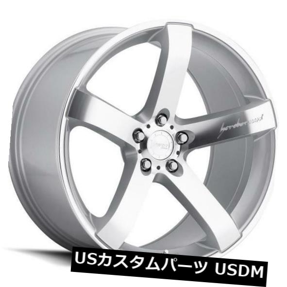 海外輸入ホイール 19x8.5 / 9.5 MRR VP5 5x112 +25シルバーホイール（4個セット） 19x8.5/9.5 MRR VP5 5x112 +25 Silver Wheels (Set of 4) 【並行輸入品】