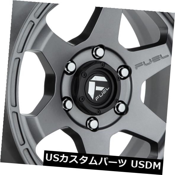 海外輸入ホイール 20x9燃料D665 Shok 6x135 ET20無煙炭リム（4個セット） 20x9 Fuel D665 Shok 6x135 ET20 Anthracite Rims (Set of 4) 【並行輸入品】