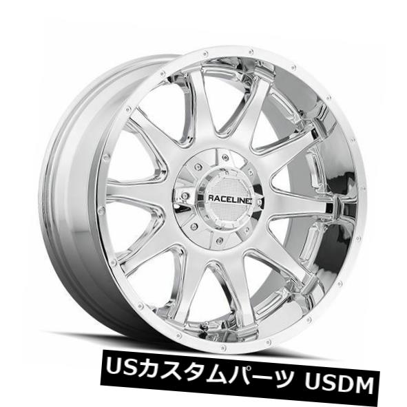 海外輸入ホイール 18x9 Raceline 930C-Shift 6x139.7 / 6x135 ET-12クロームホイール（4個セット） 18x9 Raceline 930C-Shift 6x139.7/6x135 ET-12 Chrome Wheels (Set of 4) 【並行輸入品】