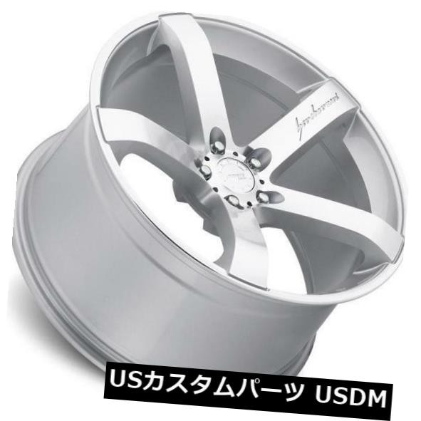 海外輸入ホイール 19x8.5 / 9.5 MRR VP5 5x112 +25シルバーホイール（4）の新しいセット 19x8.5/9.5 MRR VP5 5x112 +25 Silver Wheels New Set of (4) 【並行輸入品】