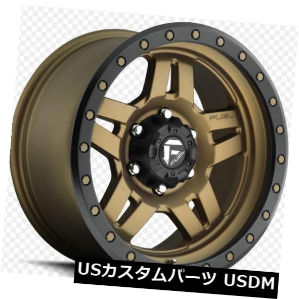 海外輸入ホイール 燃料Anza 20x9 6x5.5 ET20ブロンズリム（4個セット） Fuel Anza 20x9 6x5.5 ET20 Bronze Rims (Set of 4) 【並行輸入品】