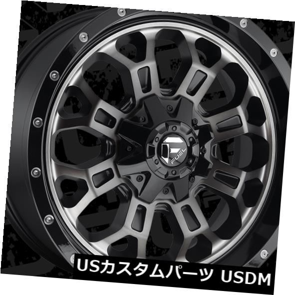 海外輸入ホイール 20x9 Fuel D561 Crush 6x135 / 6x139.7 ET19 Black Machined Tint Wheels（4個セット） 20x9 Fuel D561 Crush 6x135/6x139.7 ET19 Black Machined Tint Wheels (Set of 4) 【並行輸入品】