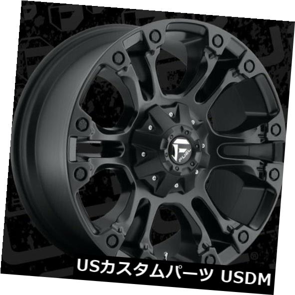 海外輸入ホイール 20x9燃料D560蒸気6x135 / 6x139.7 ET19マットブラックホイール（4個セット） 20x9 Fuel D560 Vapor 6x135/6x139.7 ET19 Matte Black Wheels (Set of 4) 【並行輸入品】