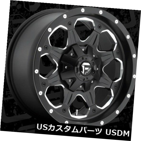 海外輸入ホイール 燃料ブーストD534 18x9 6x135 / 6x5.5 ET1ブラックリム(4個セット) Fuel Boost D534 18x9 6x135/6x5.5 ET1 Black Rims (Set of 4) 【並行輸入品】