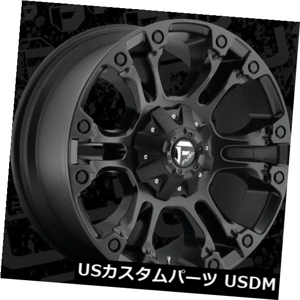 海外輸入ホイール Fuel Vapor D560 20x9 6x135 / 6x5.5 ET20マットブラックホイールリム（4個セット） Fuel Vapor D560 20x9 6x135/6x5.5 ET20 Matte Black Wheels Rims (Set of 4) 【並行輸入品】