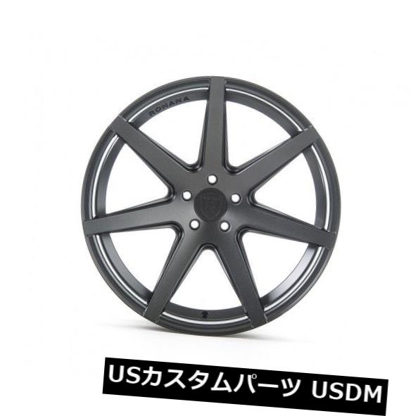 海外輸入ホイール Rohana RC7 19x8.5 5x120 et33マットグラファイトホイールリム（4個セット） Rohana RC7 19x8.5 5x120 et33 Matte Graphite Wheels Rims (set of 4) 【並行輸入品】