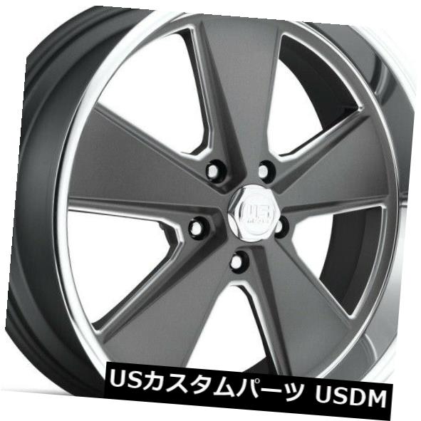 海外輸入ホイール 20x9.5 US Mag U120ロードスター5x127 ET1無煙炭リム（4個セット） 20x9.5 US Mag U120 Roadster 5x127 ET1 Anthracite Rims (Set of 4) 【並行輸入品】