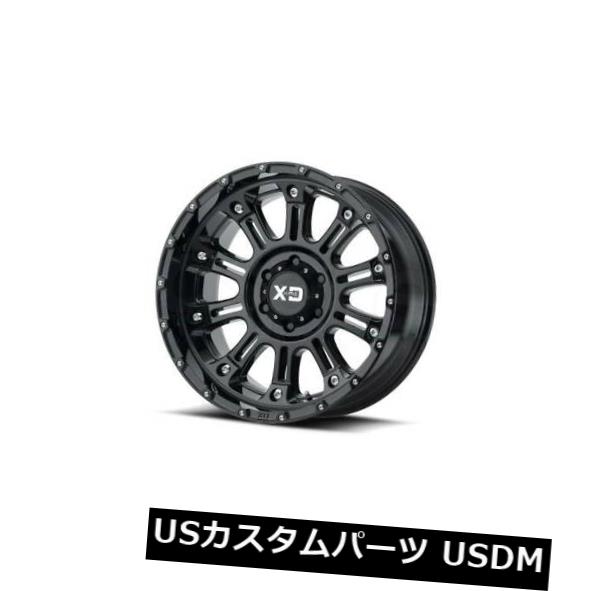 海外輸入ホイール 20x12 XDシリーズby KMCホイールHOSS II 8x165.1 ET-44ブラックホイール（4個セット） 20x12 XD SERIES BY KMC WHEELS HOSS II 8x165.1 ET-44 Black Wheels (Set of 4) 【並行輸入品】