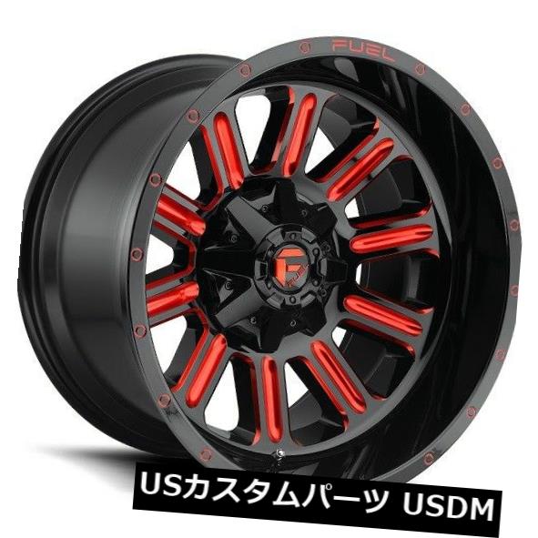 海外輸入ホイール 20x9燃料D621 6x135 / 5.5 ET01 REDリム（4個セット） 20x9 FUEL D621 6x135/5.5 ET01 RED Rims (Set of 4) 【並行輸入品】｜カスタムパーツ WORLD倉庫