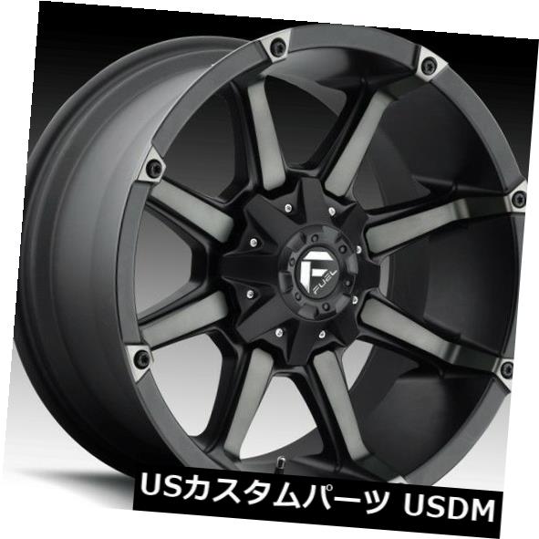海外輸入ホイール フューエルカプラーD556 20x9 5x5.5 / 5x150 ET20ブラックマシンドリム（4個セット） Fuel Coupler D556 20x9 5x5.5/5x150 ET20 Black Machined Rims (Set of 4) 【並行輸入品】