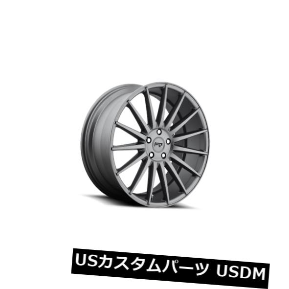 海外輸入ホイール 20x8.5ニッチリムM157フォーム5x114.3 ET35無煙炭リム（4個セット） 20x8.5 Niche Rims M157 Form 5x114.3 ET35 Anthracite Rims (Set of 4) 【並行輸入品】