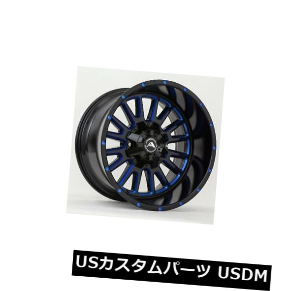 海外輸入ホイール 20x12アメリカンオフロードA105 6x135 / 139.7 ET-44ブラックブルーティントホイール（4個セット） 20x12 American Off-Road A105 6x135/139.7 ET-44 Black Blue Tint Wheels (Set of 4) 【並行輸入品】｜カスタムパーツ WORLD倉庫