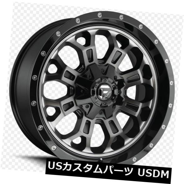 海外輸入ホイール Fuel Crush D561 20x9 6x5.5 / 6x135 ET1 Black / Milled Wheels（4個セット） Fuel Crush D561 20x9 6x5.5/6x135 ET1 Black/Milled Wheels (Set of 4) 【並行輸入品】
