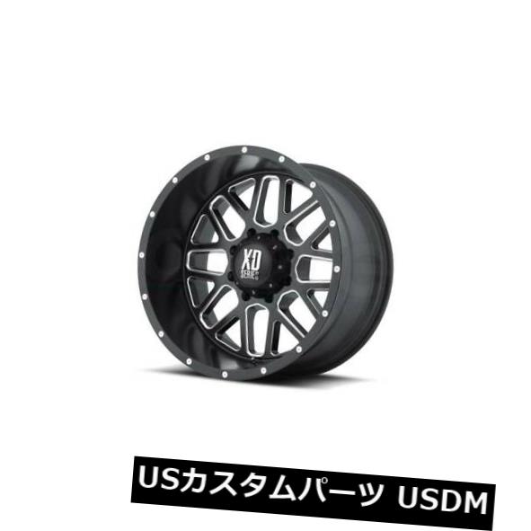 海外輸入ホイール 22x10 Wheels XD SERIES BY KMC GRENADE 6x135 ET-24 Black Milled Rims（4個セット） 22x10 Wheels XD SERIES BY KMC GRENADE 6x135 ET-24 Black Milled Rims (Set of 4) 【並行輸入品】