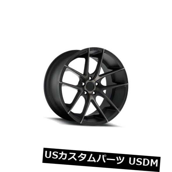 海外輸入ホイール 20x8.5 NICHE TARGA M130 5x130 +47ブラックマシンホイール(4個セット) 20x8.5 NICHE TARGA M130 5x130 +47 Black Machine Wheels (Set of 4) 【並行輸入品】