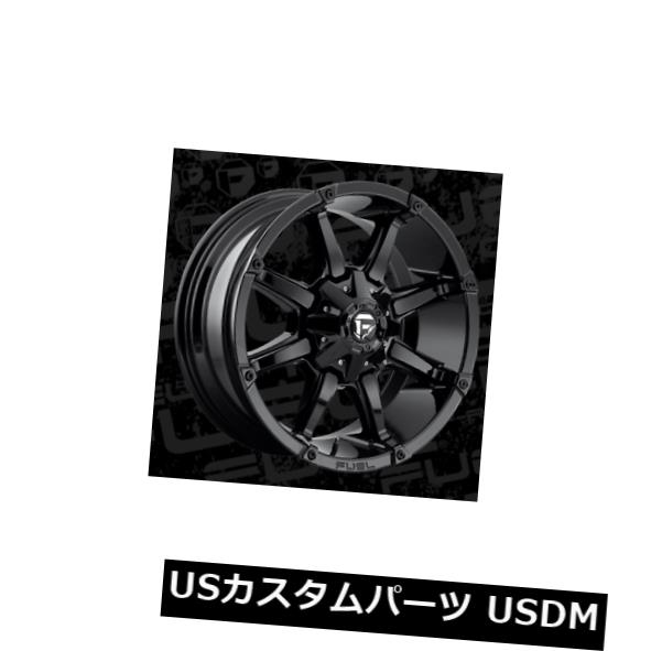 海外輸入ホイール 20x9燃料D575カプラー5x139.7 / 5x150 ET20ブラックリム（4個セット） 20x9 Fuel D575 Coupler 5x139.7/5x150 ET20 Black Rims (Set of 4) 【並行輸入品】