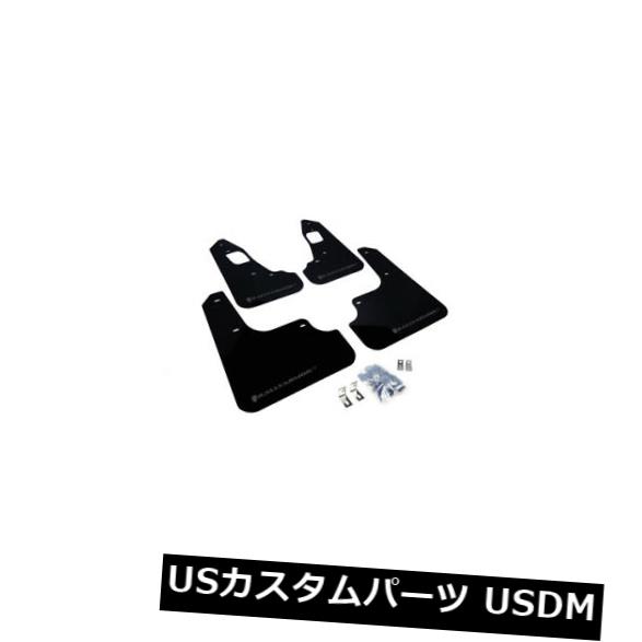 マッドガード 泥除け ラリーアーマーブラックマッドフラップ2008-2017用グレーロゴ入り三菱ランサーエボX Rally Armor Black Mud Flaps w/ Grey Logo for 2008-2017 Mitsubishi Lancer Evo X 【並行輸入品】