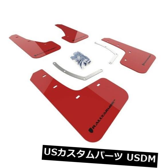マッドガード 泥除け ラリーアーマーURレッドマッドフラップ付き2018-2019スバルアセント用ブラックロゴ Rally Armor UR Red Mud Flaps w/ Black Logo for 2018-2019 Subaru Ascent 【並行輸入品】