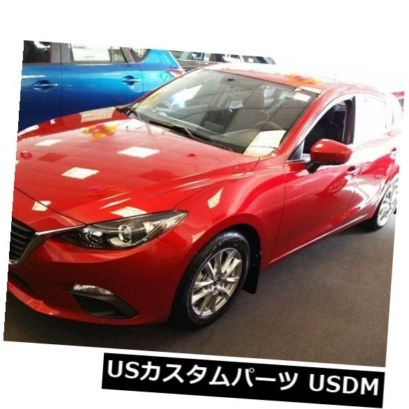 マッドガード 泥除け 14-18マツダ3セダン用ラリーアーマーマッドフラップ。 ハッチバックレッドwホワイトロゴ Rally Armor Mud Flaps For 14-18 Mazda3 Sedan & Hatchback Red w White Logo 【並行輸入品】