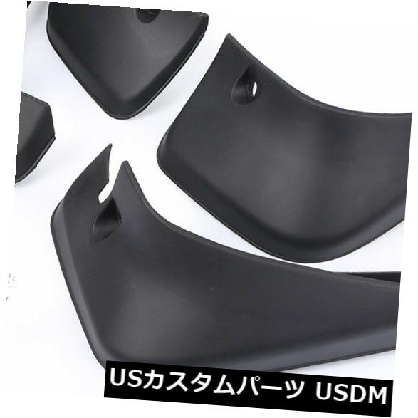 マッドガード 泥除け トヨタハイランダー2001-2007年のための4x黒いプラスチックスプラッシュガードマッドガードマッドフラップ 4x Black Plastic Splash Guard Mudguards Mud Flap For TOYOTA Highlander 2001-2007 【並行輸入品】