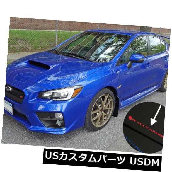 マッドガード 泥除け ラリーの装甲UR黒泥フラップと赤いロゴのフィット2015-2019 SUBARU WRX＆amp; A STI RALLY ARMOR UR BLACK MUD FLAPS with RED LOGO FITS 2015-2019 SUBARU WRX & STI 【並行輸入品】