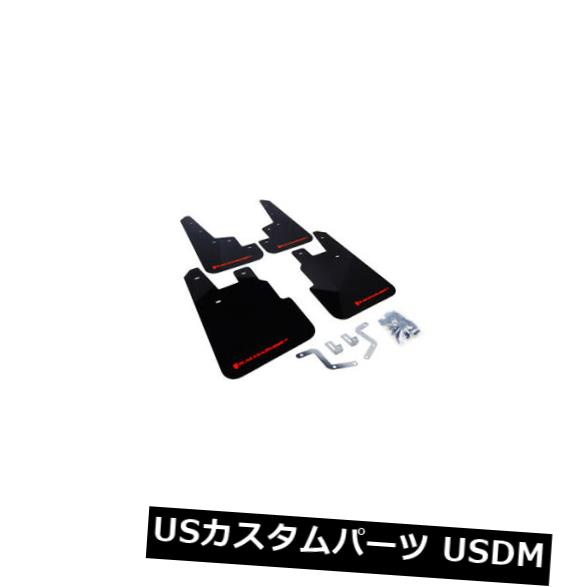 マッドガード 泥除け ラリーアーマーマッドは14-18スバルフォレスターのために赤いロゴを羽ばたかせます＃MF28-UR-BLK / R D Rally Armor Mud Flaps Red Logo For 14-18 Subaru Forester #MF28-UR-BLK/RD 【並行輸入品】