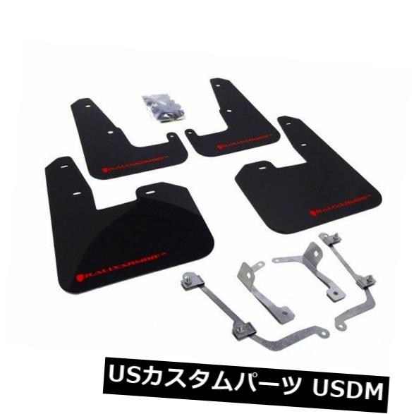 マッドガード 泥除け ラリーアーマーURブラックマッドフラップw / 11-14 WRX用/ 08-14 STIハッチバック Rally Armor UR Black Mud Flap w/ Red Logo For 11-14 WRX / 08-14 STI Hatchback 【並行輸入品】