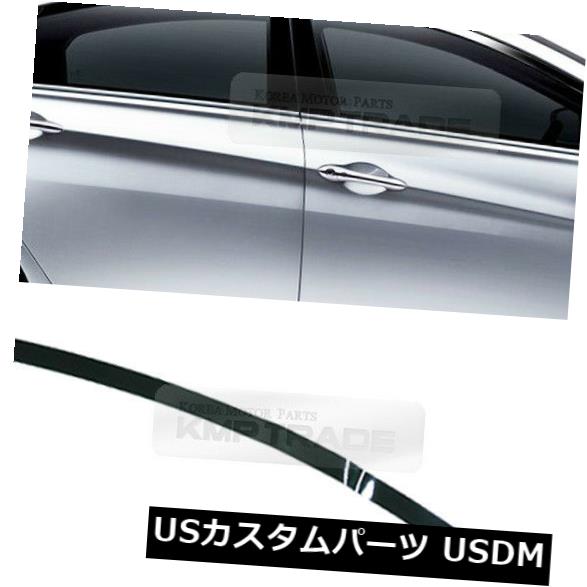 ドアピラー OEMウィンドウの光沢のあるピラーテープフロント右側1EA HYUNDAI 2011-2014 YF Sonata用 OEM Window Glossy Pillar Tape Front Right 1EA for HYUNDAI 2011-2014 YF Sonata 【並行輸入品】