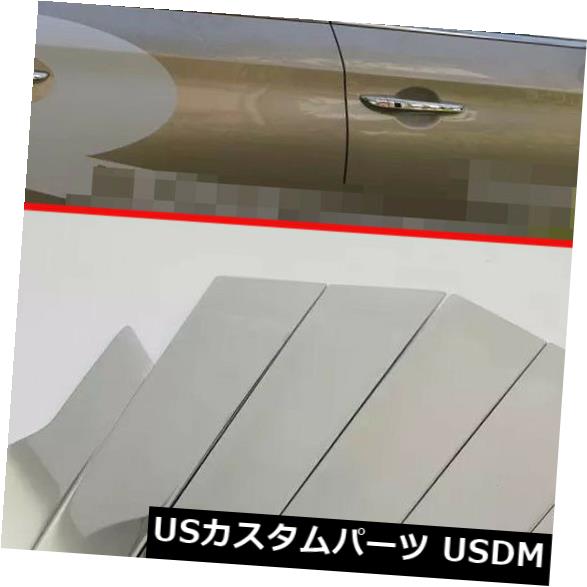 ドアピラー 2015-2017ヒュンダイソナタMK9鋼6本用ウィンドウピラーポストセンターカバートリム Window Pillar Post Center Cover Trim for 2015-2017 Hyundai Sonata MK9 Steel 6pcs 【並行輸入品】