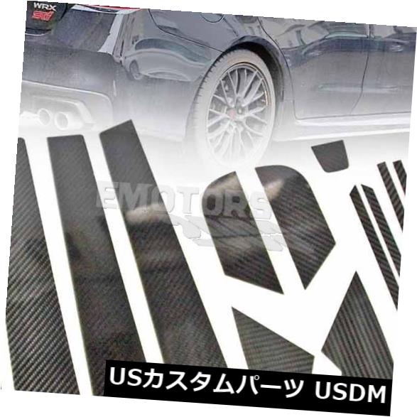 ドアピラー カーボンスバルWRX STI 4th 4D A B Cピラーマスクウィンドウトリムドア2015-2019 Carbon For Subaru WRX STI 4th 4D A B C Pillar Mask Window Trim Door 2015-2019 【並行輸入品】