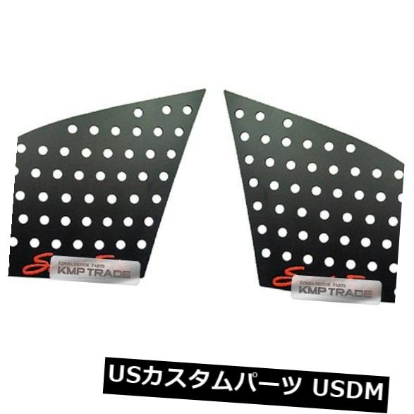 ドアピラー HYUNDAI 2006-09サンタフェのための赤いロゴを形成するCの柱の窓ガラスのスポーツの版 C Pillar Window Glass Sports Plate Molding Red Logo For HYUNDAI 2006-09 Santa Fe 【並行輸入品】
