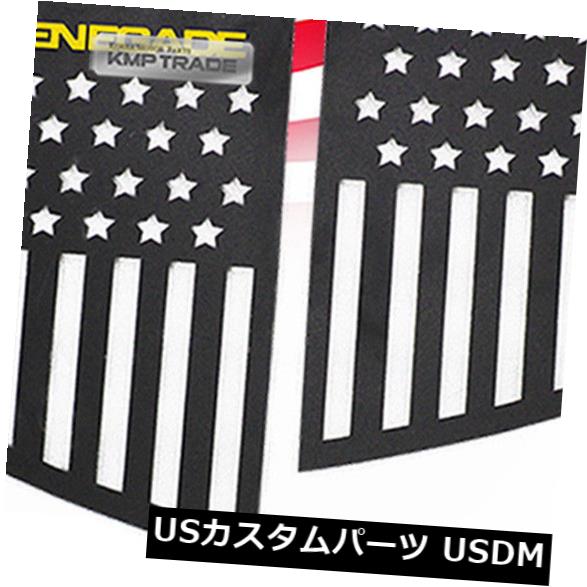 ドアピラー ジープ2015-18反逆者のためのCの柱の窓のスポーツの版の黄色のロゴのアメリカの旗 C Pillar Window Sports Plate Yellow Logo American Flag For JEEP 2015-18 Renegade 【並行輸入品】