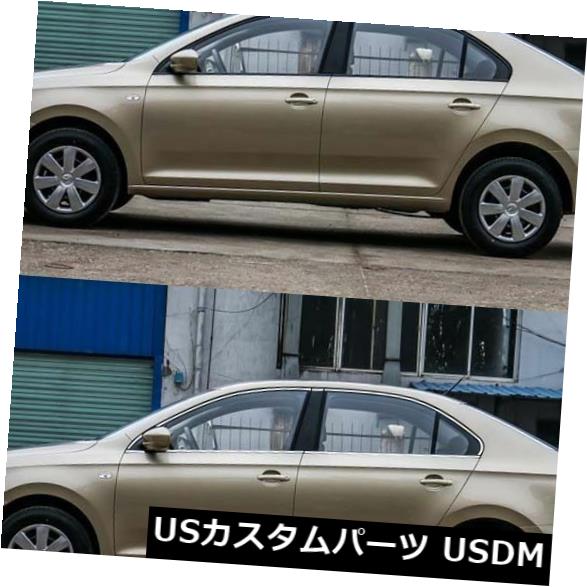 ドアピラー VW Santanaのためにぴったり合った12pcs全窓柱の土台の鋳造物のトリム 12pcs Full Window Pillars Sill Molding Trim Exactly Fitted For VW Santana 【並行輸入品】
