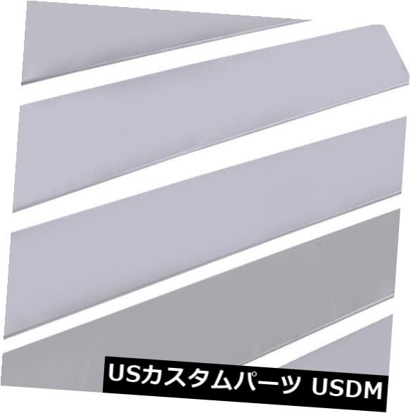 ドアピラー ホンダシビック2016-18のためのクロムドアの窓の柱のポストのトリムカバー鋳造物の適合 Chrome Door Window Pillar Post Trim Cover Molding Fit For Honda Civic 2016-18 【並行輸入品】