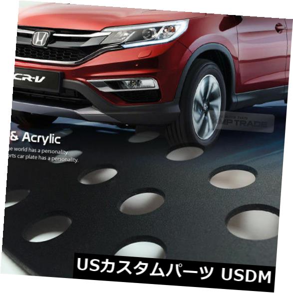 ドアピラー ホンダ2012 - 2016 CR-VのCピラーウィンドウガラススポーツプレートモールディング赤いロゴ C Pillar Window Glass Sports Plate Molding Red Logo for HONDA 2012 - 2016 CR-V 【並行輸入品】