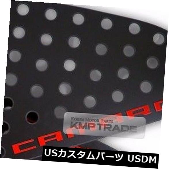 ドアピラー Cピラーウィンドウガラススポーツプレート成形赤ロゴ用シボレー2016カマロ C Pillar Window Glass Sports Plate Molding Red Logo for CHVROLET 2016 Camaro 【並行輸入品】