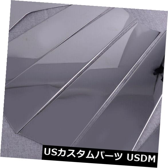 ドアピラー 6 /ホンダシビック2016-18のために合うステンレス鋼のドアの窓の柱のポストカバー 6/Set Stainless Steel Door Window Pillar Post Cover Fit For Honda Civic 2016-18 【並行輸入品】