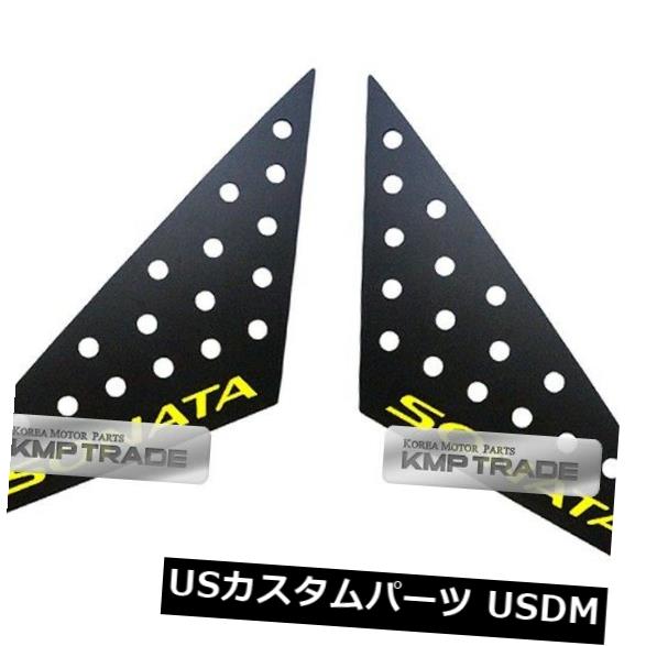 ドアピラー HYUNDAI 2011-14 Sonata i45用Cピラーウィンドウガラススポーツプレートモールディングイエロー C Pillar Window Glass Sports Plate Molding Yellow For HYUNDAI 2011-14 Sonata i45 【並行輸入品】