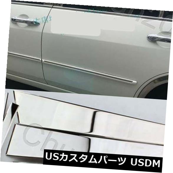 ドアピラー 03-07 Honda Accord用ウィンドウピラーセンターカバーシルサイドモールディングカバートリム Window Pillar Center cover Sill Side Molding Cover trim for 03-07 Honda Accord 【並行輸入品】