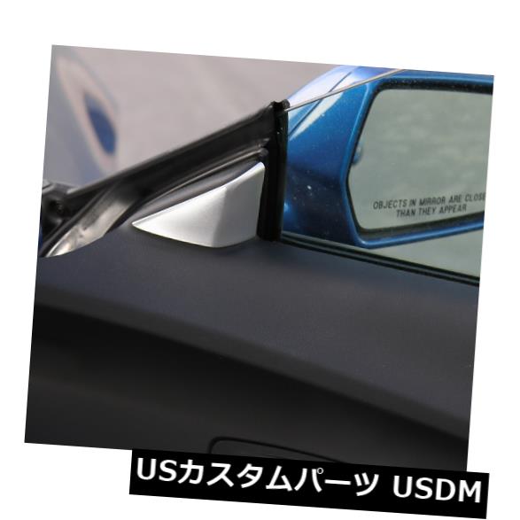 ドアピラー カマロ用マットクロームAピラーステッカーサイドウィンドウトライアングルカバートリム2017-19 Matt Chrome A-pillar Sticker Side Window Triangle Cover Trim for Camaro 2017-19 【並行輸入品】