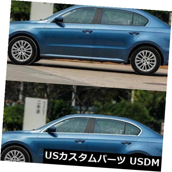 ドアピラー VW Lavida 2013-15用にぴったりフィットした10個のフルウィンドウピラーシルモールディングトリム 10pcs Full Window Pillars Sill Molding Trim Exactly Fitted For VW Lavida 2013-15 【並行輸入品】