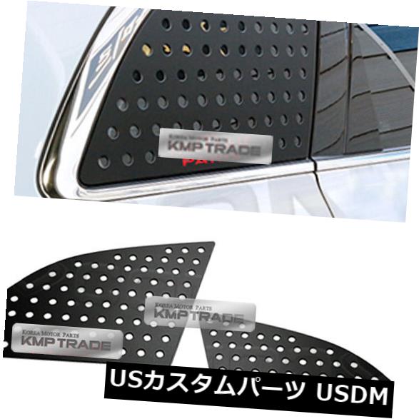 ドアピラー ルノー16-17 QM6コレオスII用Cピラーウィンドウガラススポーツプレートマスクレッドロゴ C Pillar Window Glass Sports Plate Mask Red Logo for RENAULT 16-17 QM6 Koleos II 【並行輸入品】